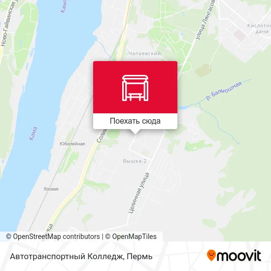 Карта Автотранспортный Колледж