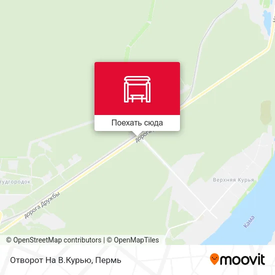 Карта Отворот На В.Курью