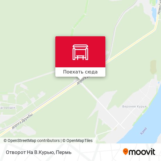 Карта Отворот На В.Курью