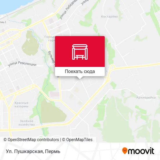 Карта Ул. Пушкарская