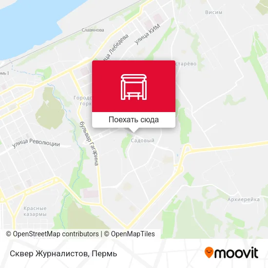 Карта Сквер Журналистов