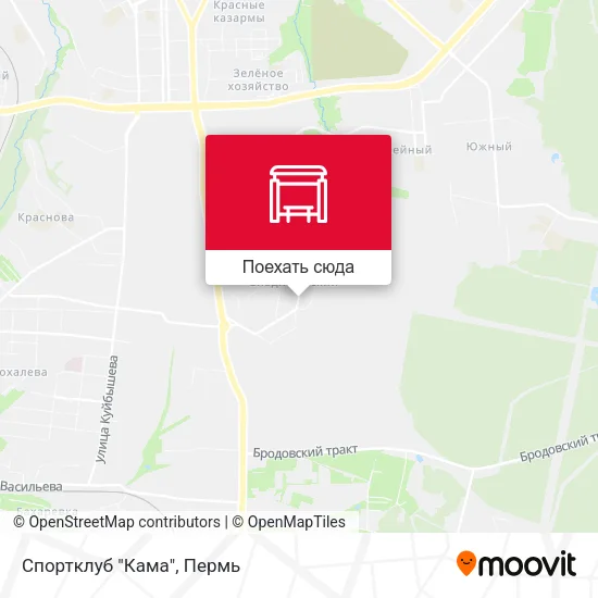 Карта Спортклуб "Кама"