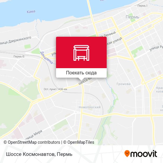 Карта Шоссе Космонавтов
