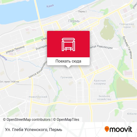Карта Ул. Глеба Успенского