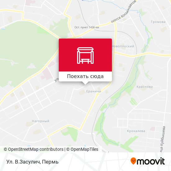 Карта Ул. В.Засулич