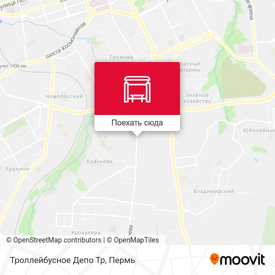 Карта Троллейбусное Депо Тр