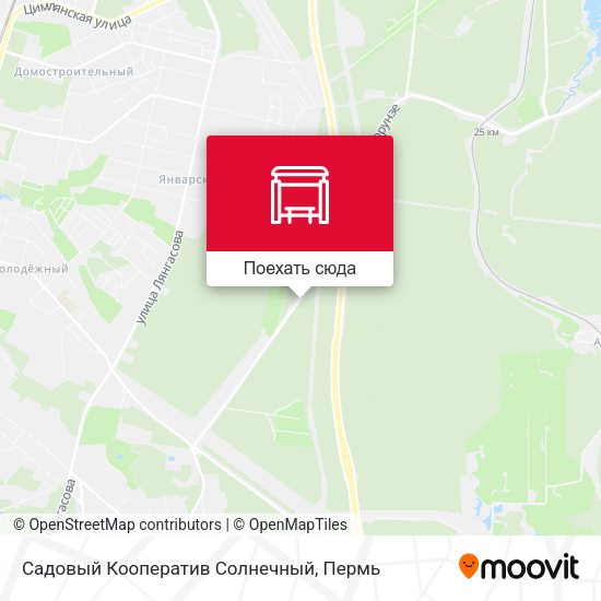 Карта Садовый Кооператив Солнечный