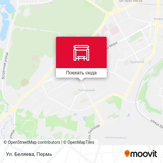 Карта Ул. Беляева