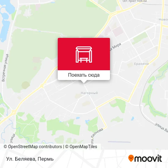 Карта Ул. Беляева
