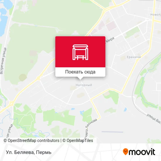 Карта Ул. Беляева