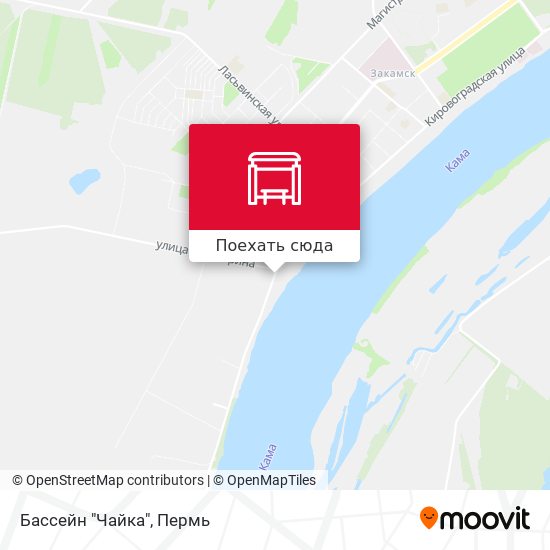 Карта Бассейн "Чайка"