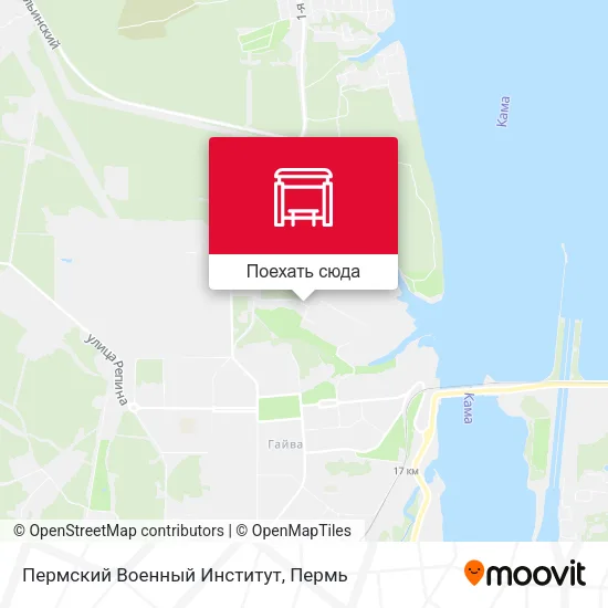 Карта Пермский Военный Институт