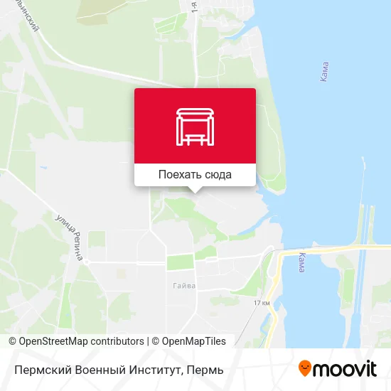 Карта Пермский Военный Институт