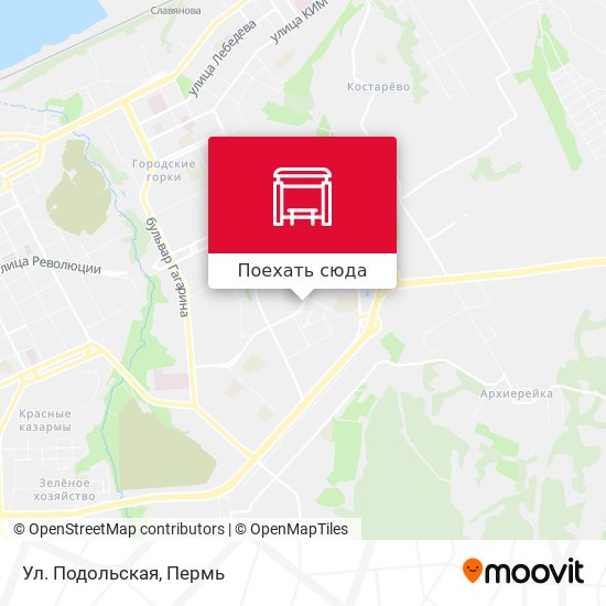 Карта Ул. Подольская