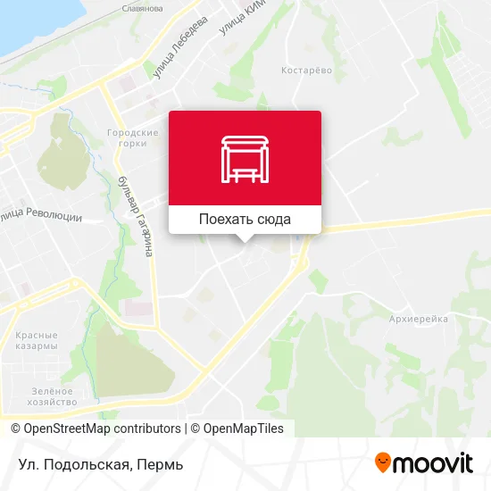 Карта Ул. Подольская