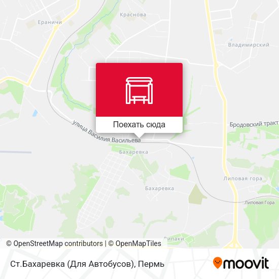 Карта Ст.Бахаревка (Для Автобусов)