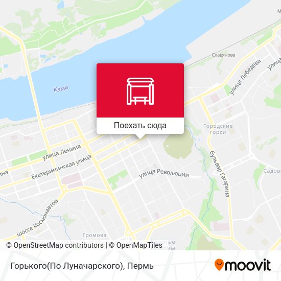 Карта Горького(По Луначарского)