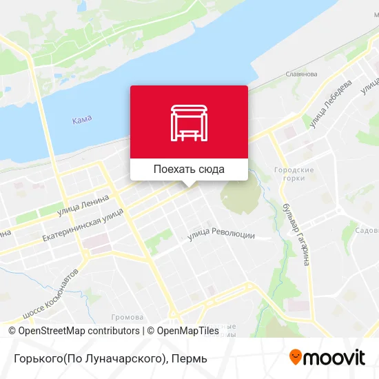 Карта Горького(По Луначарского)