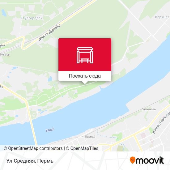 Карта Ул.Средняя