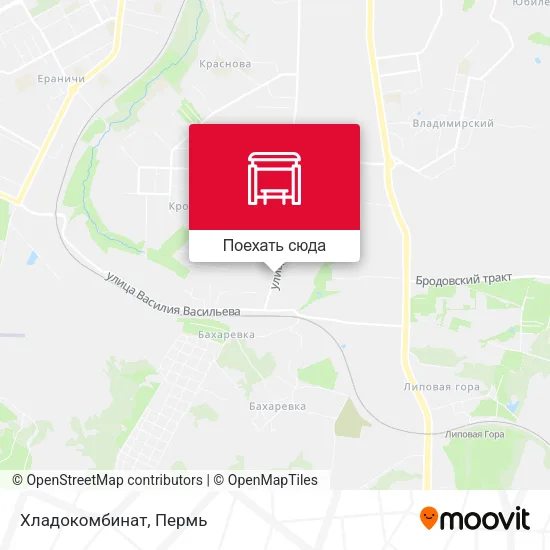 Карта Хладокомбинат