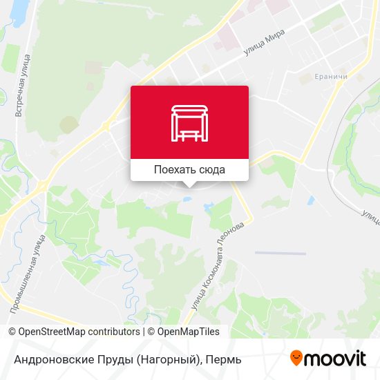 Карта Андроновские Пруды (Нагорный)