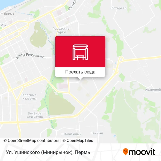 Карта Ул. Ушинского (Минирынок)