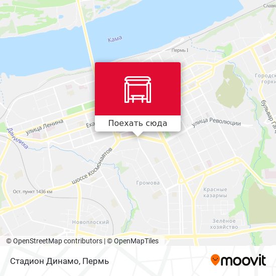 Карта Стадион Динамо