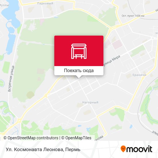 Карта Ул. Космонавта Леонова