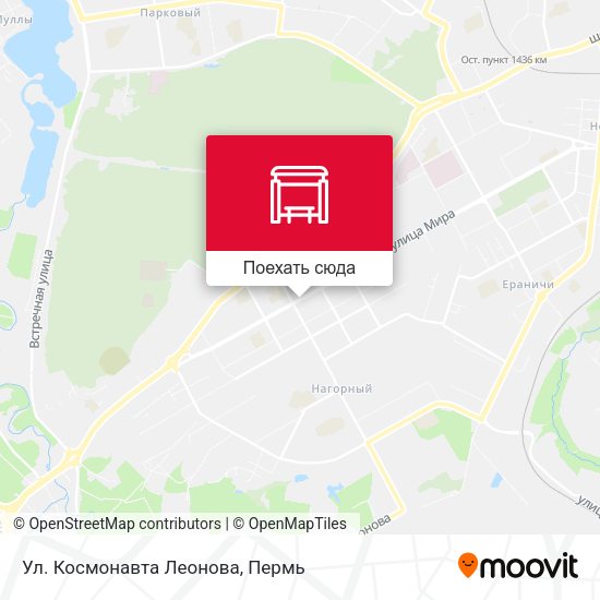 Карта Ул. Космонавта Леонова