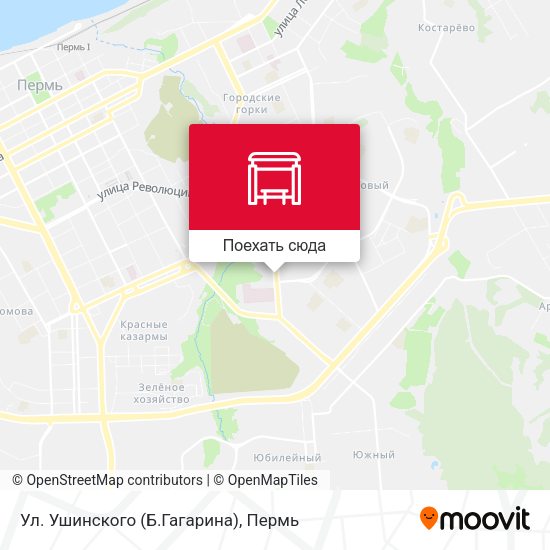 Карта Ул. Ушинского (Б.Гагарина)