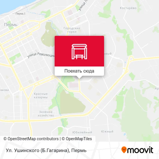 Карта Ул. Ушинского (Б.Гагарина)