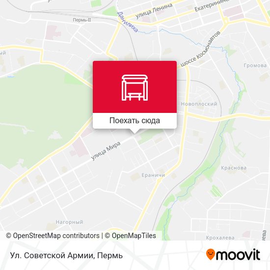 Карта Ул. Советской Армии
