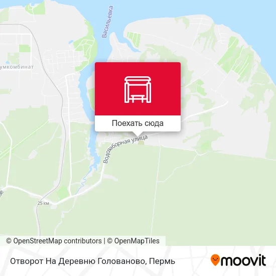 Карта Отворот На Деревню Голованово