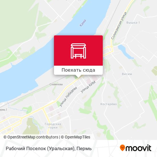 Карта Рабочий Поселок (Уральская)