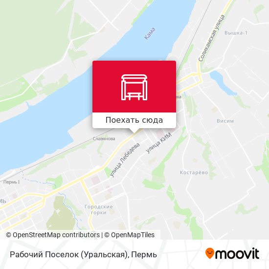 Карта Рабочий Поселок (Уральская)