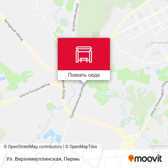 Карта Ул. Верхнемуллинская