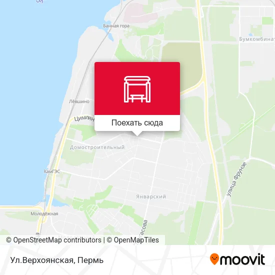 Карта Ул.Верхоянская