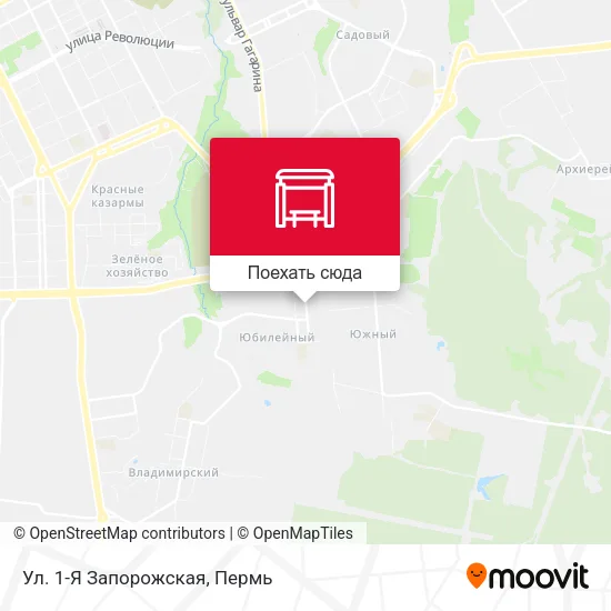 Карта Ул. 1-Я Запорожская