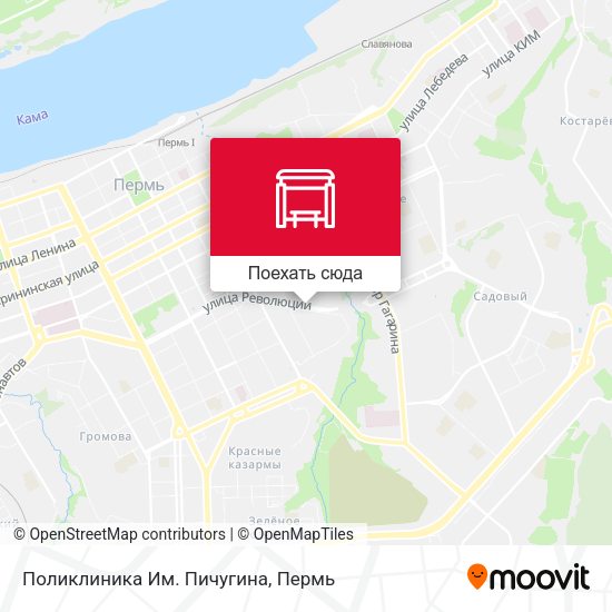 Карта Поликлиника Им. Пичугина