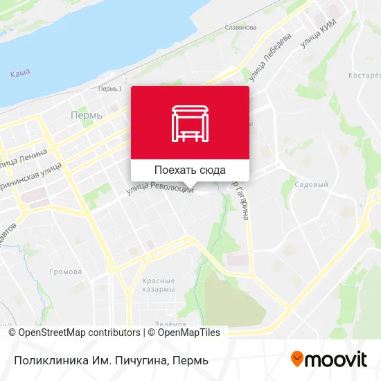 Карта Поликлиника Им. Пичугина
