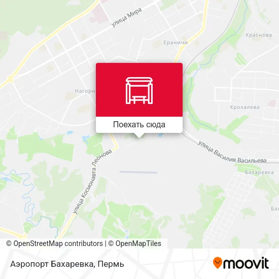 Карта Аэропорт Бахаревка