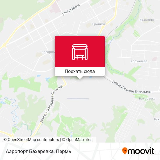 Карта Аэропорт Бахаревка