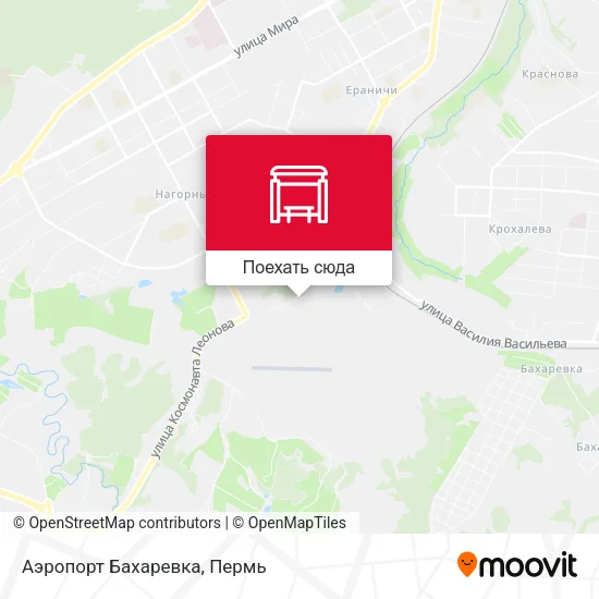 Карта Аэропорт Бахаревка
