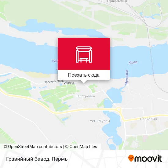 Карта Гравийный Завод