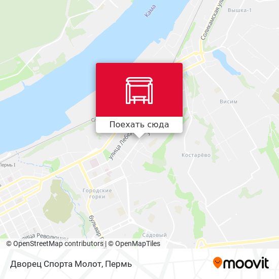Карта Дворец Спорта Молот