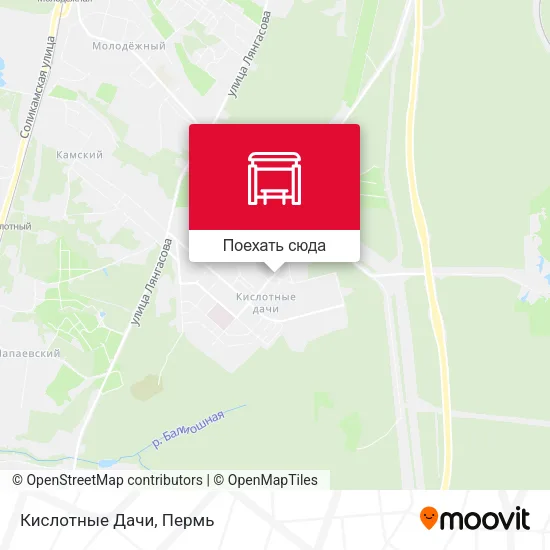 Карта Кислотные Дачи