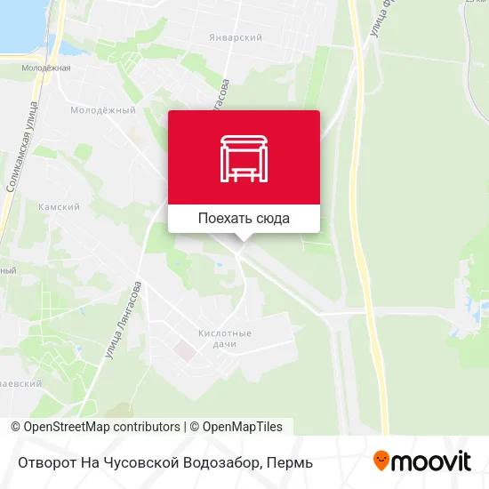 Карта Отворот На Чусовской Водозабор