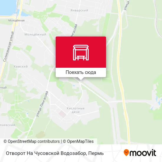 Карта Отворот На Чусовской Водозабор