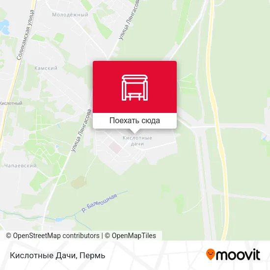 Карта Кислотные Дачи
