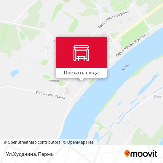 Карта Ул.Худанина